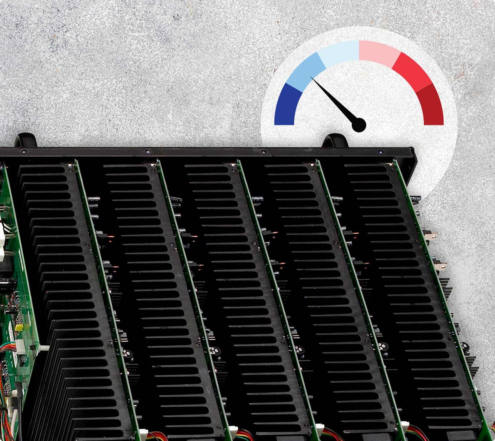 Image of the Anthem Statement P Series amplifier featuring oversized aluminum heatsinks.