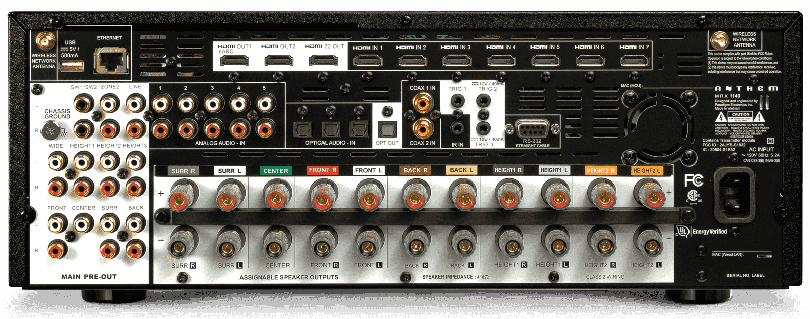 Anthem®, A/V Receiver, MRX 1140